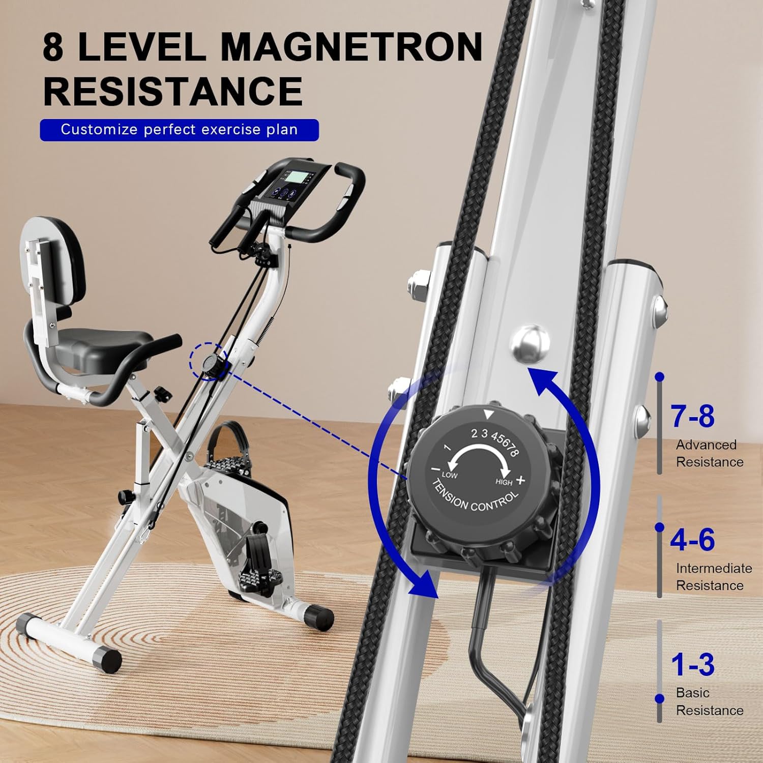 ZR 800  - Vélo d'appartement pliable  ZR 800  (FITNESS)