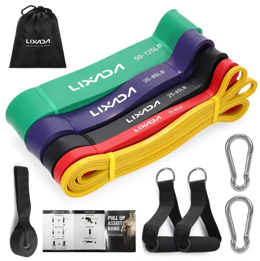 Pack de 6 élastiques fitness  ( PowerFit) + Application HomaFit