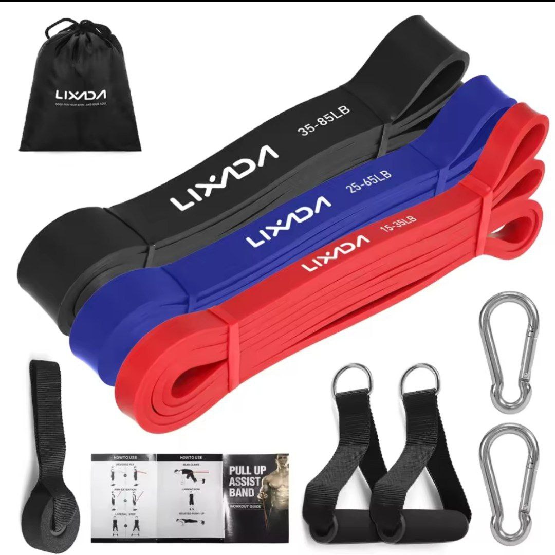 Pack de 6 élastiques fitness et accessoires ( PowerFit) + Application HomaFit